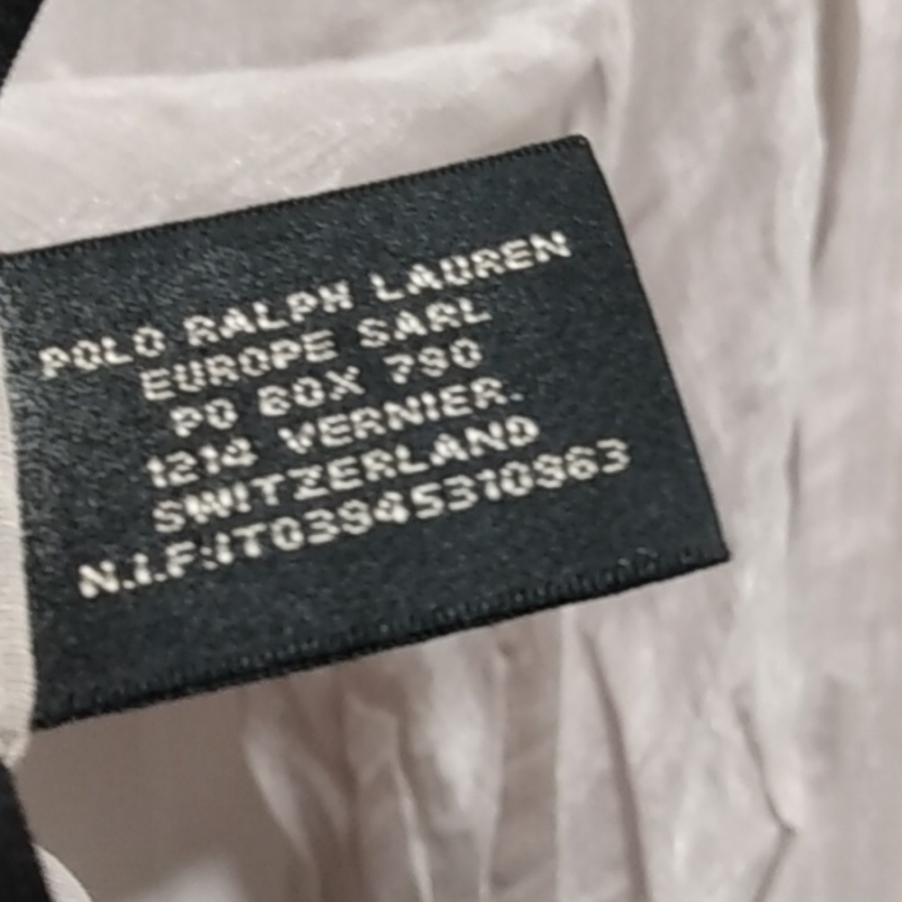 New, Ralph Lauren Black Label Crinkled Organza Puffed Silk Blend Blouse - Picture 12 of 16